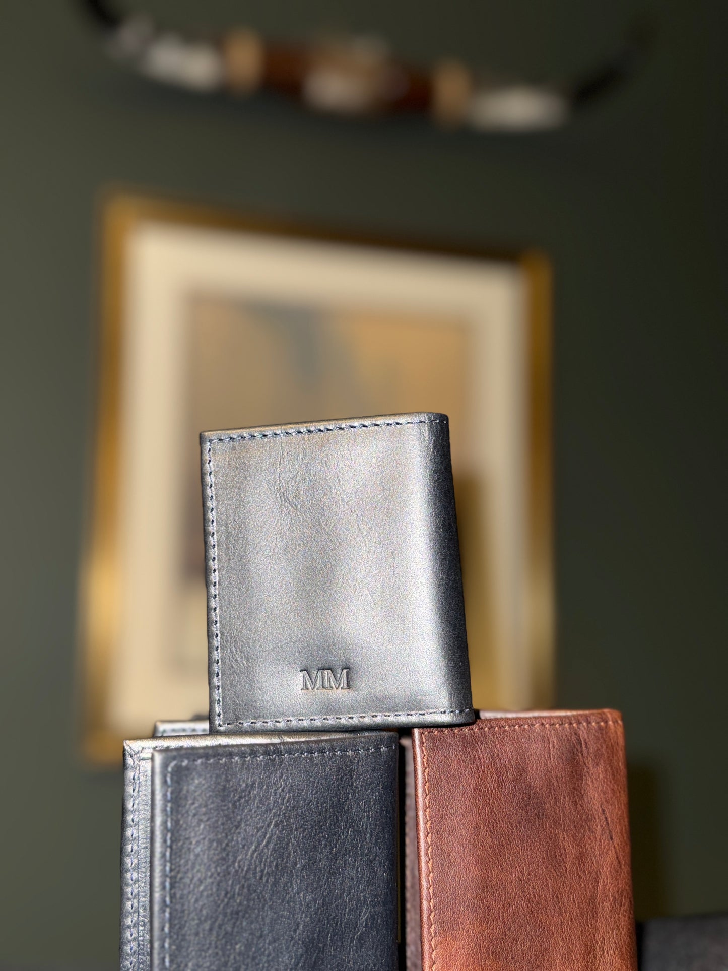 Slim Leather Wallet - Embossing Available